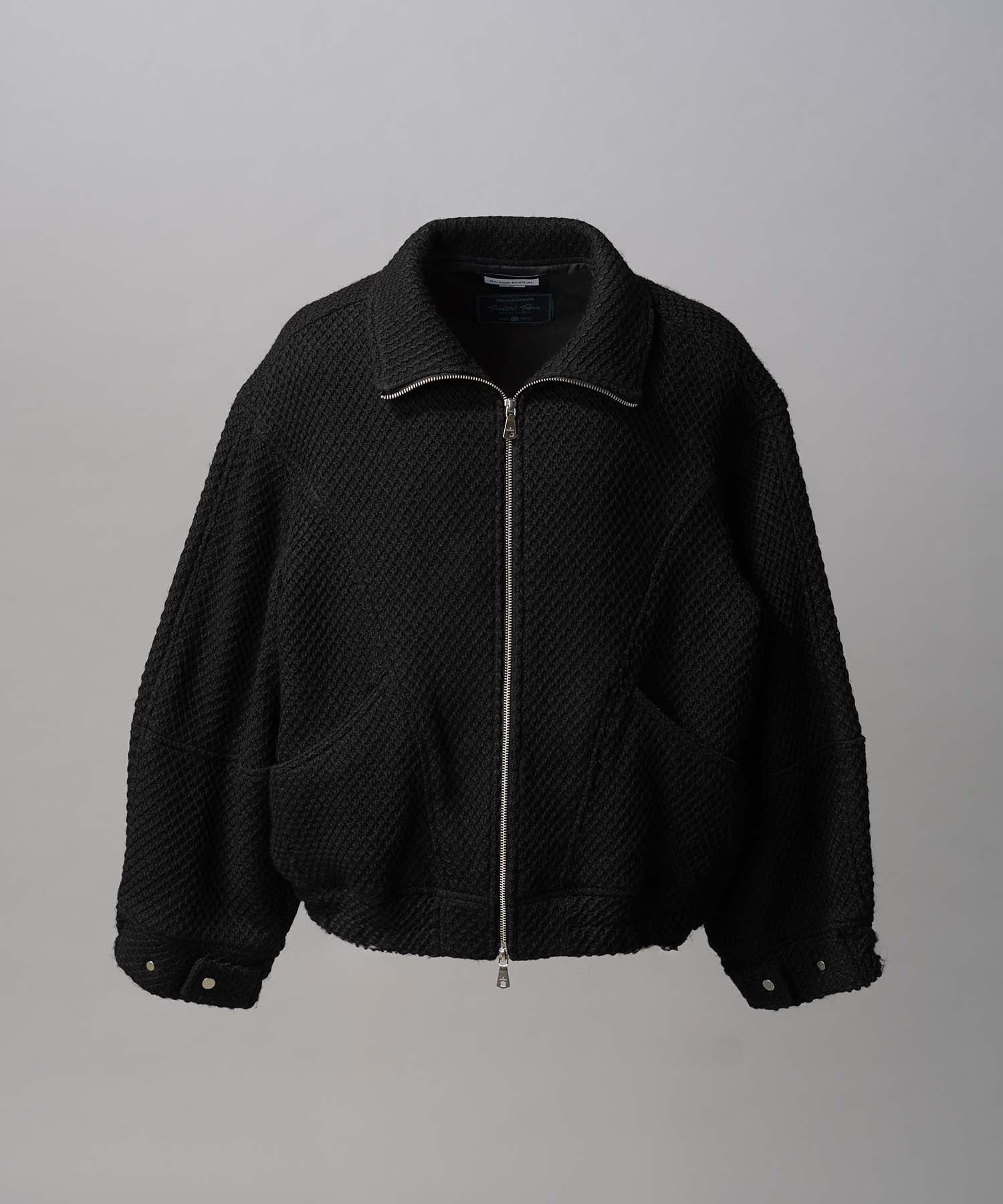 [Italian Dead Stock Fabric] Prime-Over Switching Stand Blouson