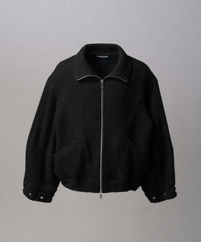 [Italian Dead Stock Fabric] Prime-Over Switching Stand Blouson