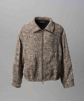 [Italian Dead Stock Fabric] Prime-Over Switching Stand Blouson