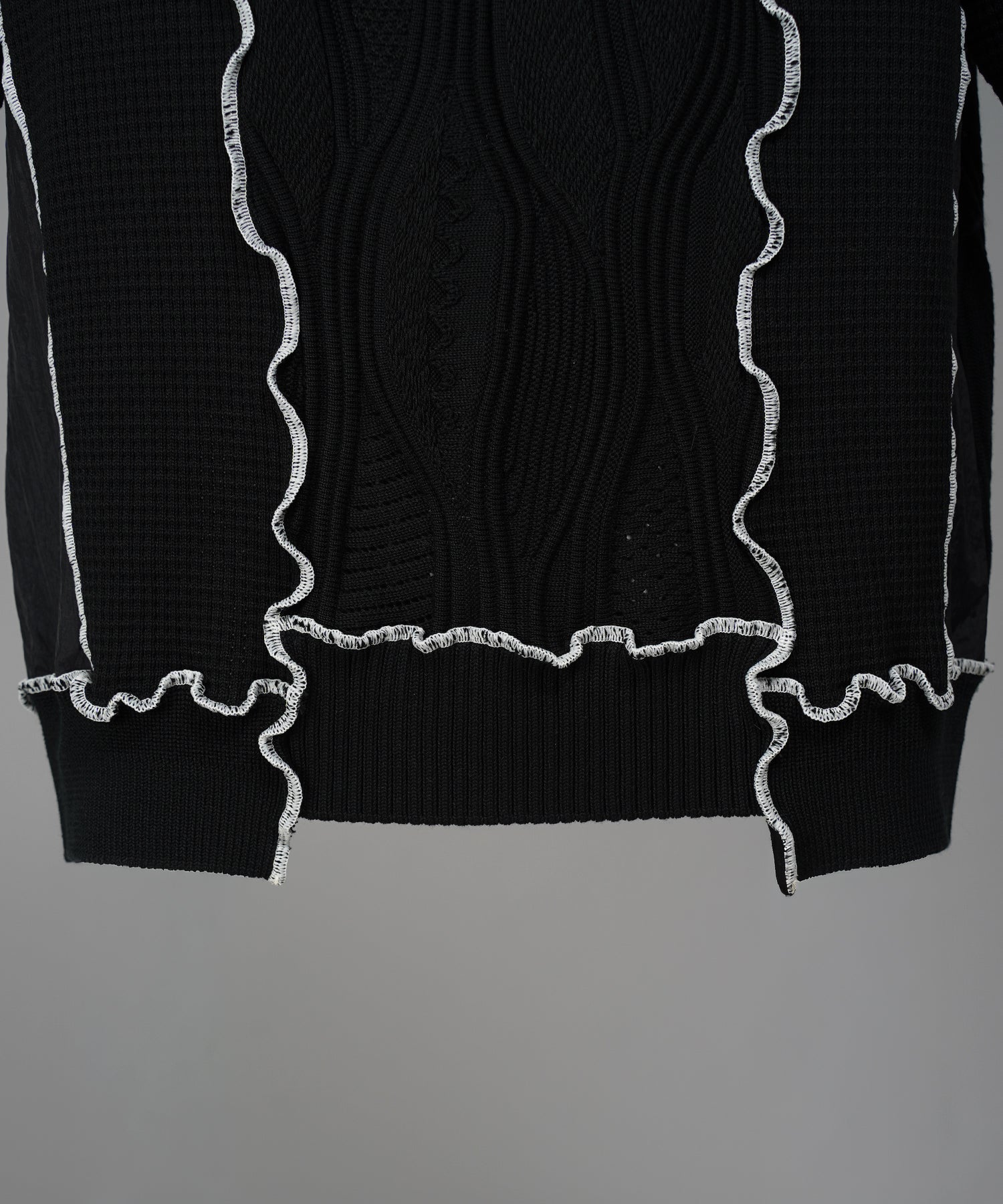 Cotton Bulky Acrylic Blend Prime-Over Gradation Dyeing Knit