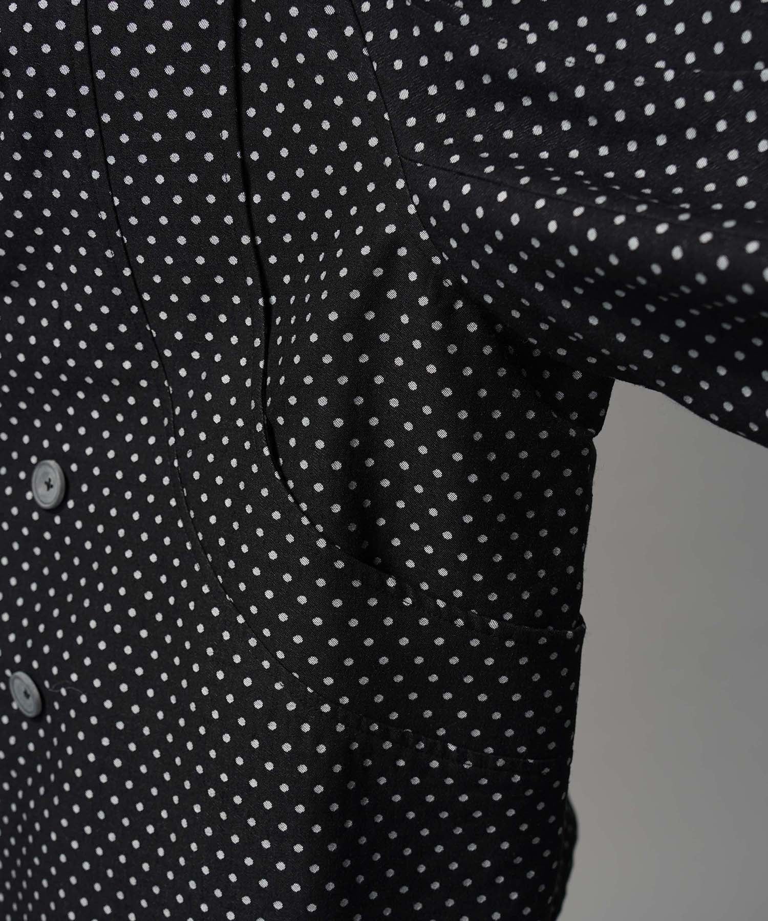 【Italian Dead Stock Fabric】Prime-Over Curved Pocket Jacket