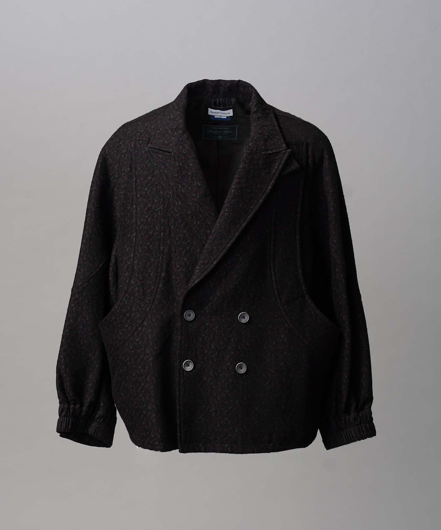 【Italian Dead Stock Fabric】Prime-Over Curved Pocket Jacket