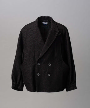 【Italian Dead Stock Fabric】Prime-Over Curved Pocket Jacket