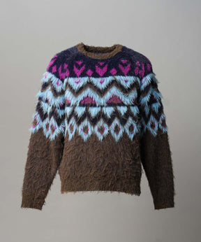 Gradation Short Length Prime-Over V-Neck Knit Pullover