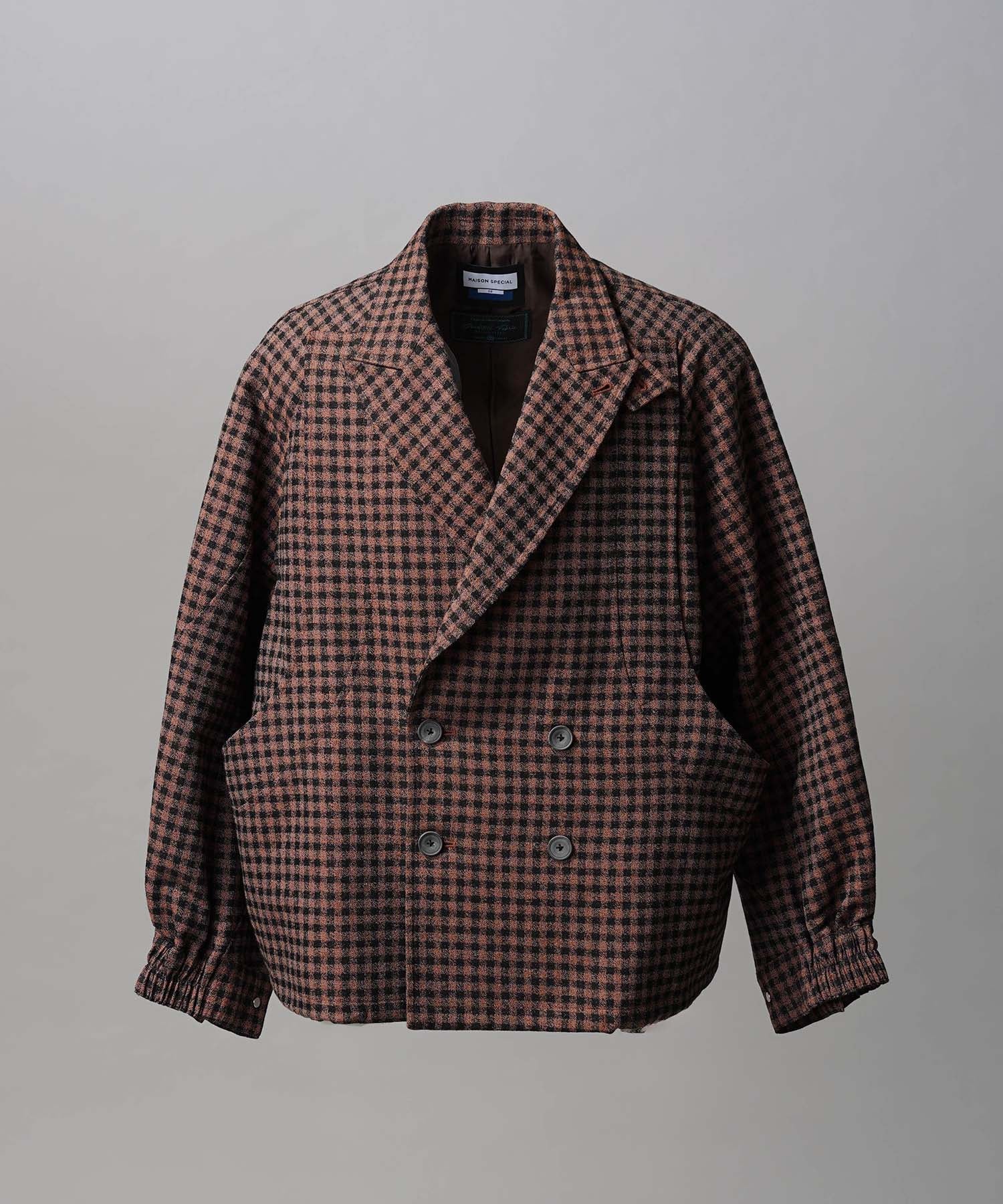 【Italian Dead Stock Fabric】Prime-Over Curved Pocket Jacket