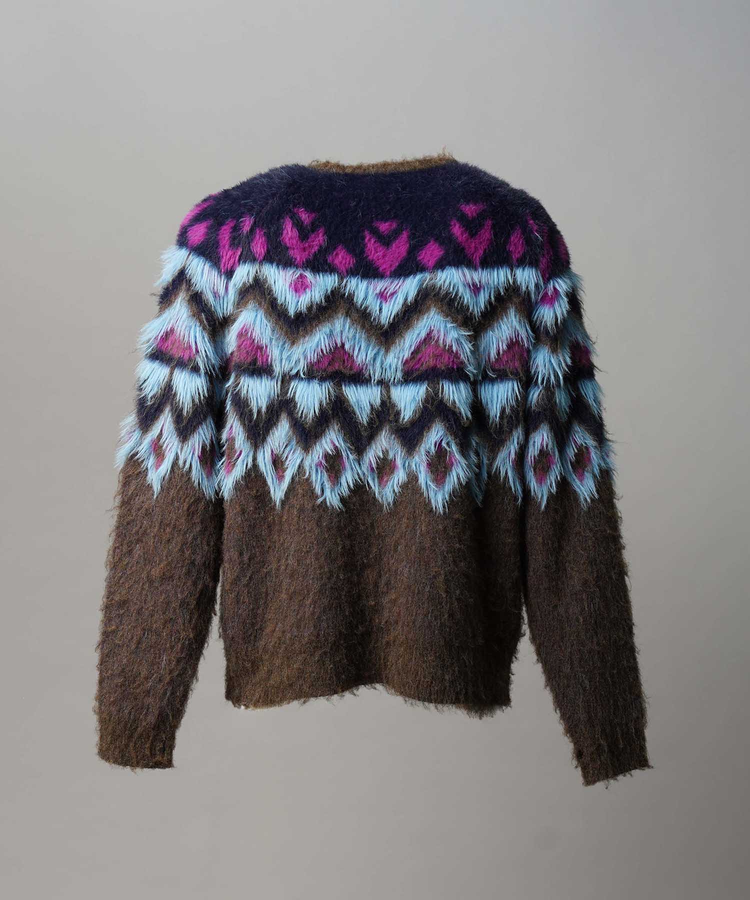 Gradation Short Length Prime-Over V-Neck Knit Pullover