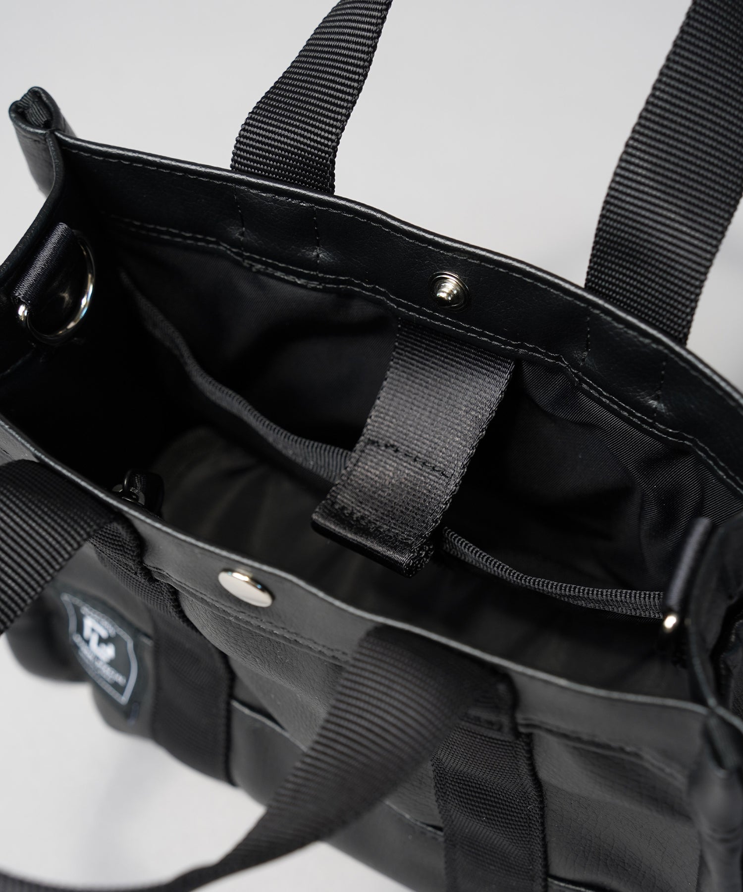 Aluminum Bonded Leather Shoulder Bag