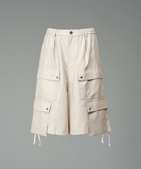 [26SS 预购] 4 色青年布可水洗羊毛 Prime 宽幅工装短裤