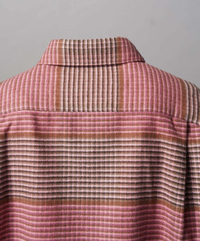 【Italian Dead Stock Fabric】Prime-Over Regular Collar Heavy-Weight Flannel Shirt