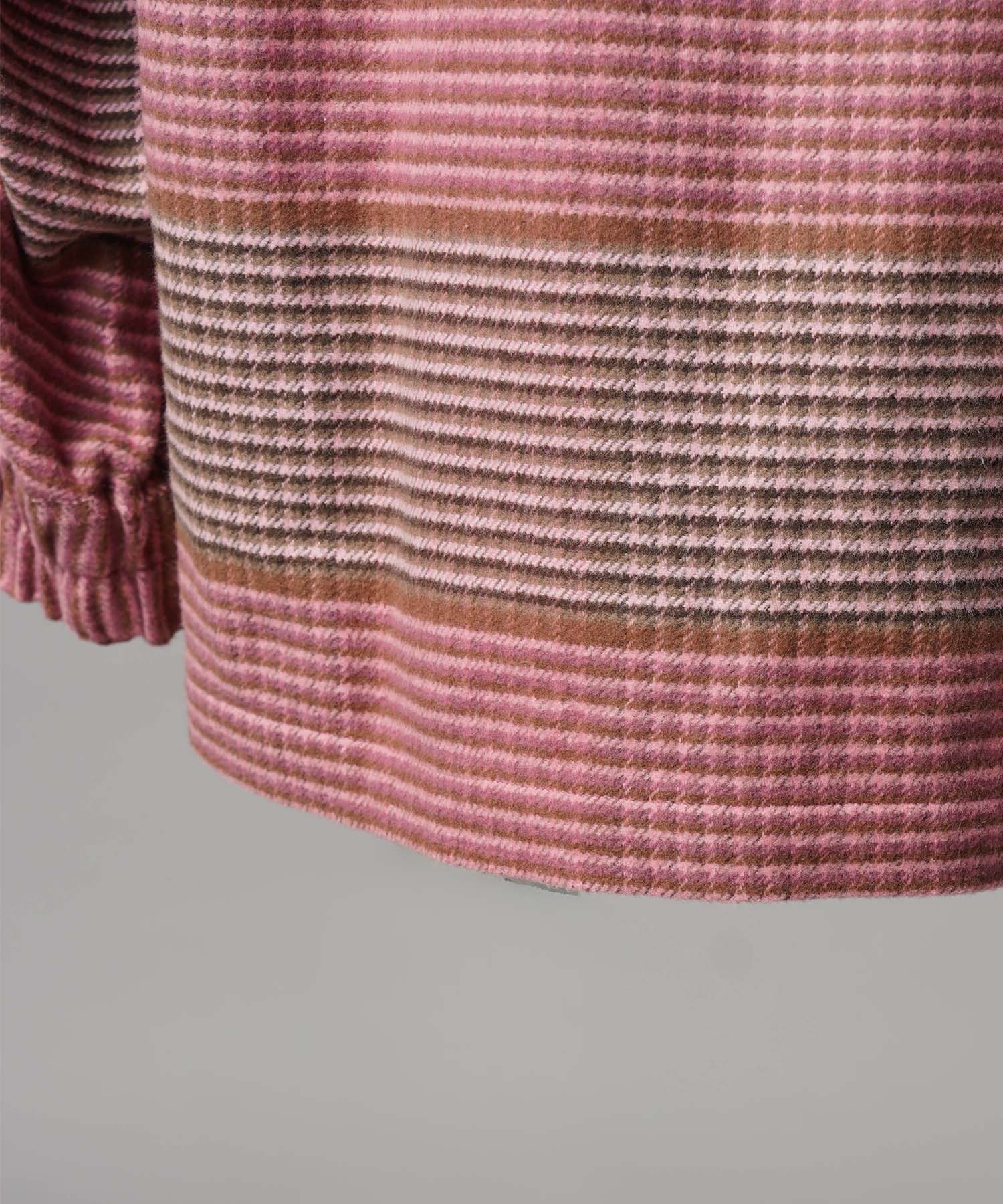 【Italian Dead Stock Fabric】Prime-Over Regular Collar Heavy-Weight Flannel Shirt