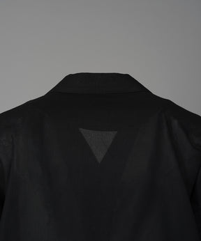 Cargo Pocket Prime-Over Sheer Open Collar Shirt