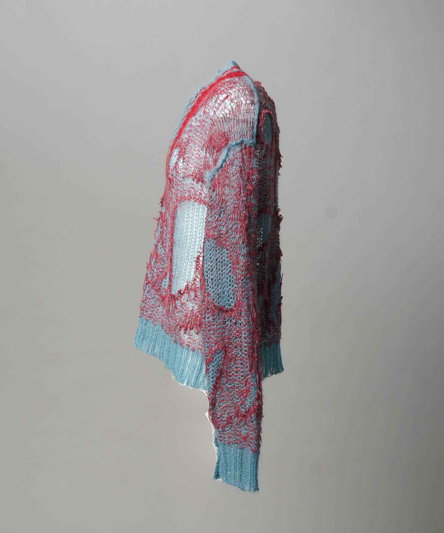 Mohair Sheer V-Neck 니트 풀오버