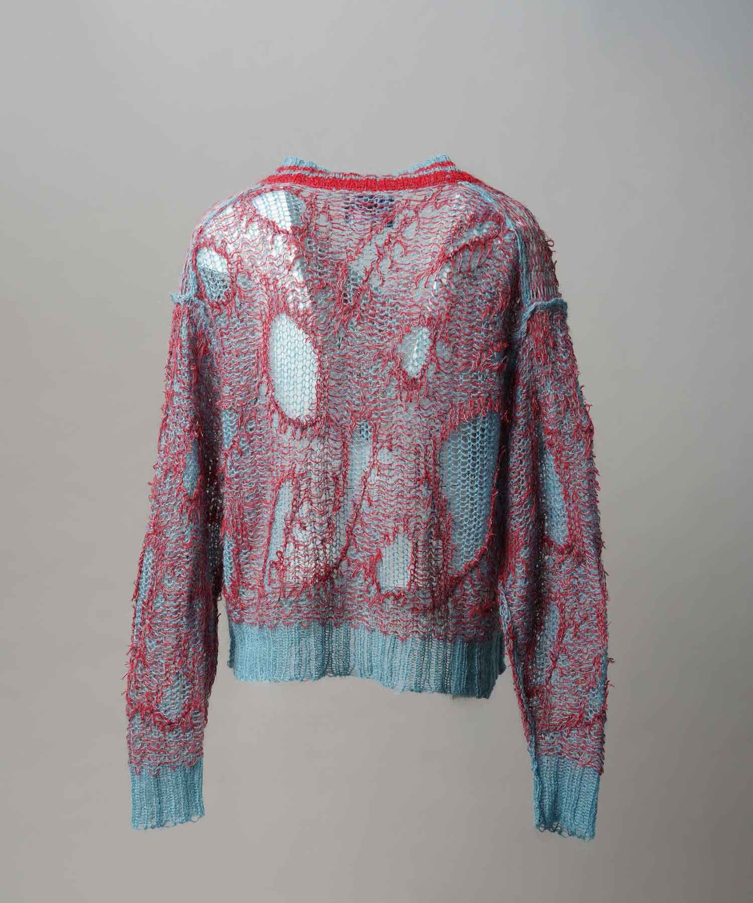 Mohair Sheer V-Neck 니트 풀오버