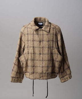 【Italian Dead Stock Fabric】Prime-Over Curved Pocket Blouson