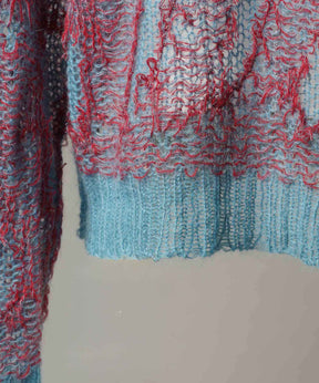 Mohair Sheer V-Neck 니트 풀오버