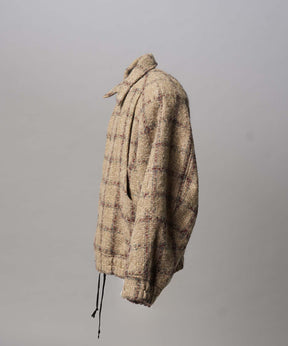 【Italian Dead Stock Fabric】Prime-Over Curved Pocket Blouson