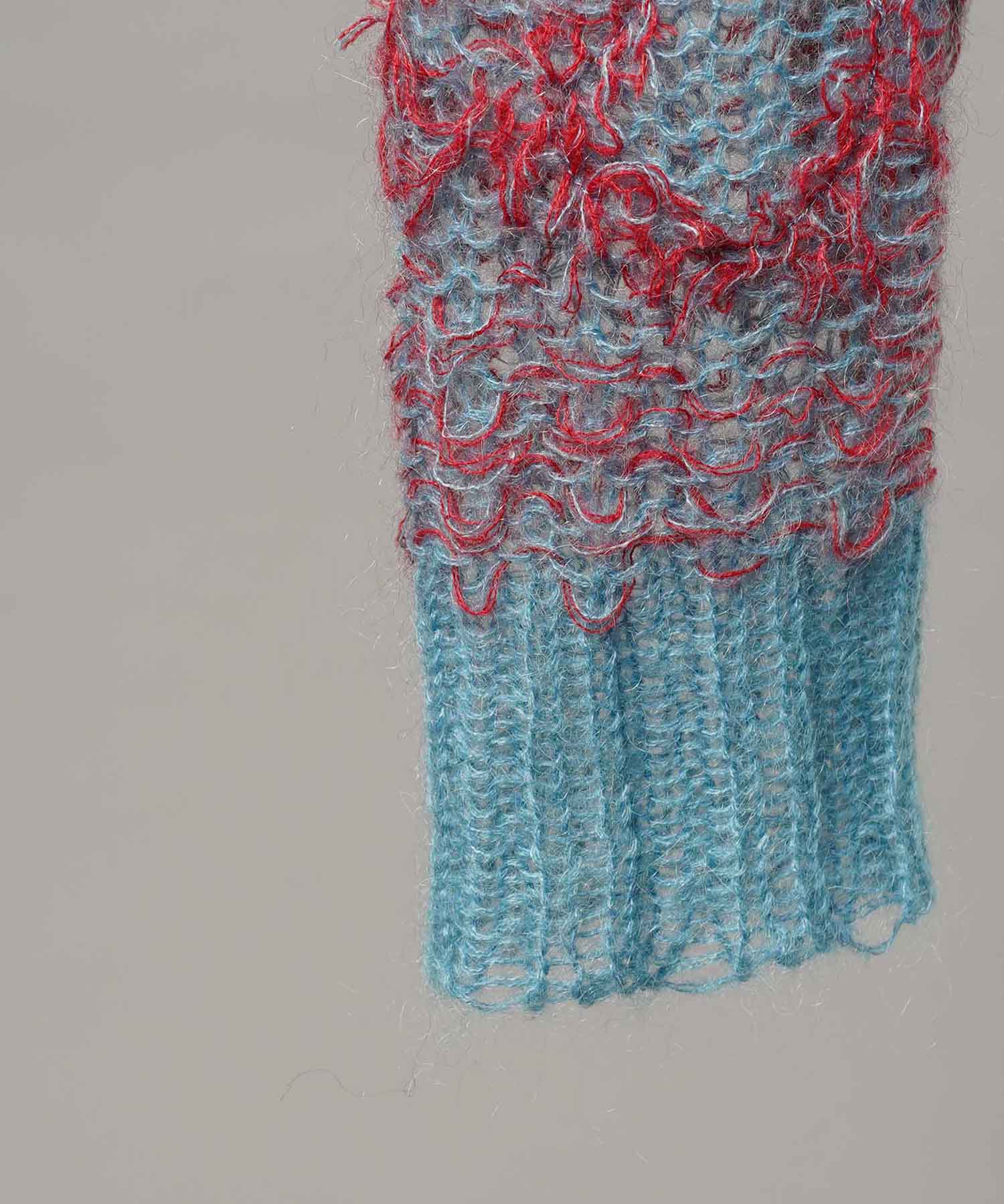 Mohair Sheer V-Neck 니트 풀오버