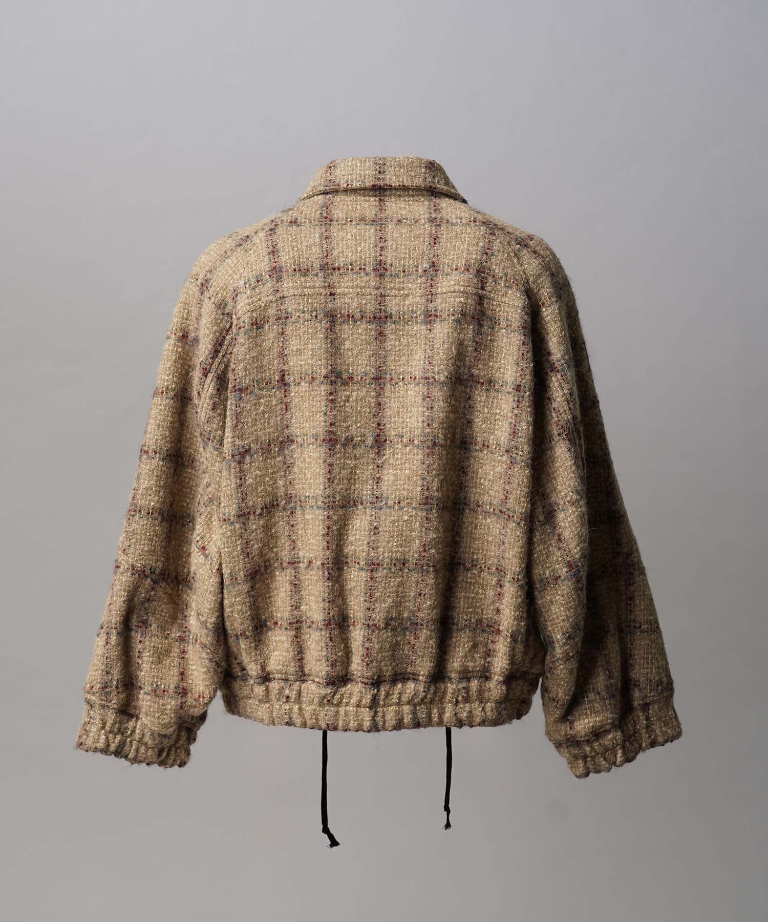 【Italian Dead Stock Fabric】Prime-Over Curved Pocket Blouson