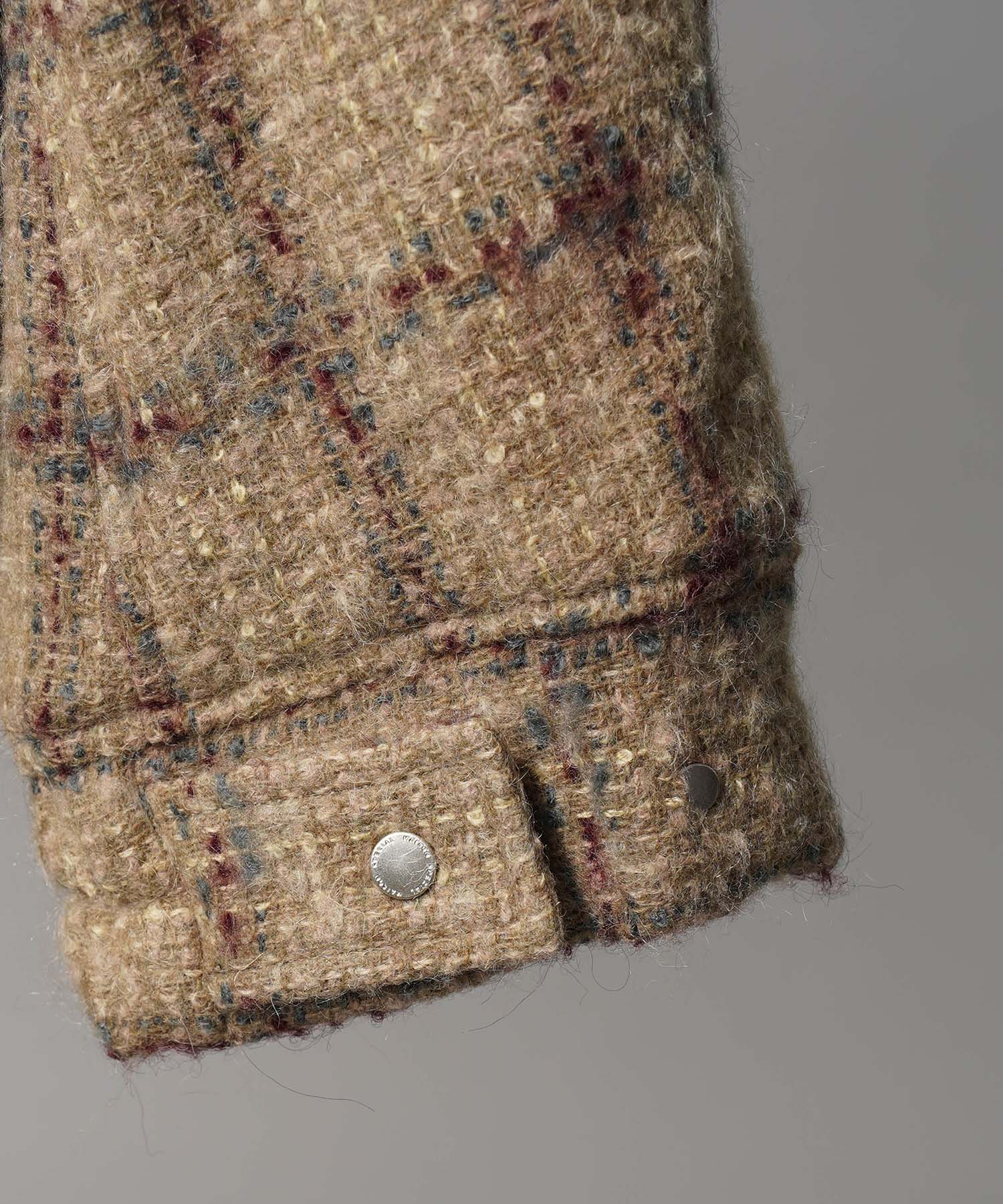 【Italian Dead Stock Fabric】Prime-Over Curved Pocket Blouson