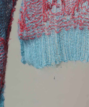 Mohair Sheer V-Neck 니트 풀오버