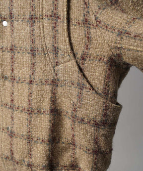 【Italian Dead Stock Fabric】Prime-Over Curved Pocket Blouson