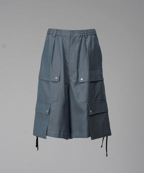 [26SS 预购] 4 色青年布可水洗羊毛 Prime 宽幅工装短裤