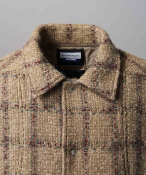 【Italian Dead Stock Fabric】Prime-Over Curved Pocket Blouson