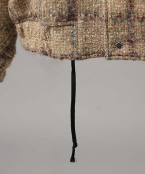 【Italian Dead Stock Fabric】Prime-Over Curved Pocket Blouson