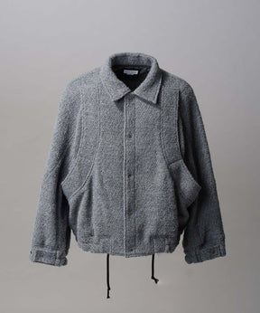 【Italian Dead Stock Fabric】Prime-Over Curved Pocket Blouson