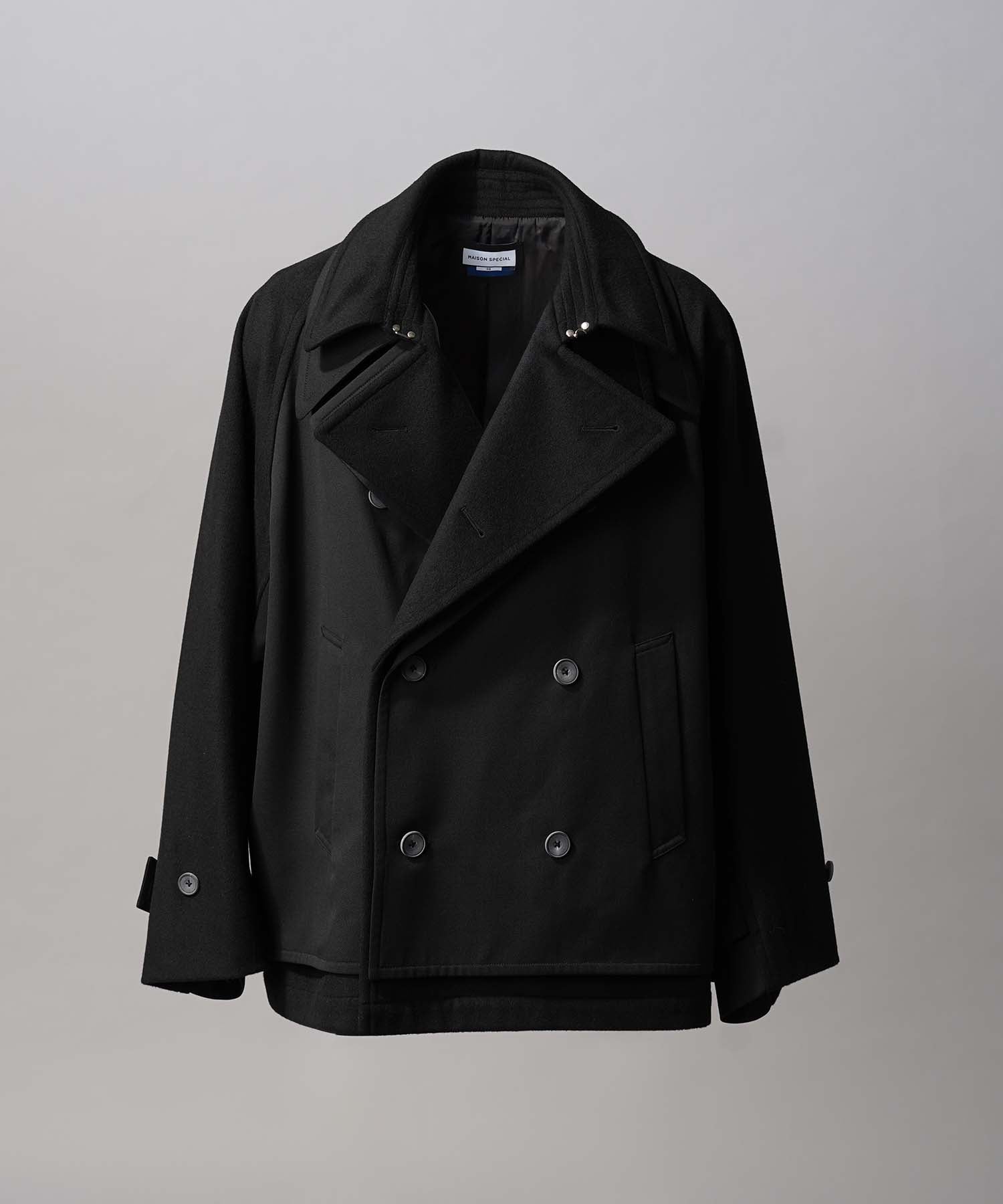 Layering Double Breasted Prime-Over Short Coat