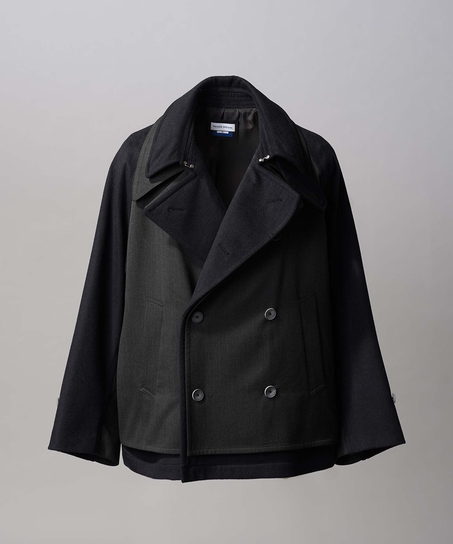 Layering Double Breasted Prime-Over Short Coat