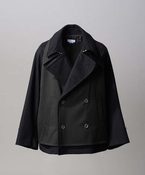 Layering Double Breasted Prime-Over Short Coat