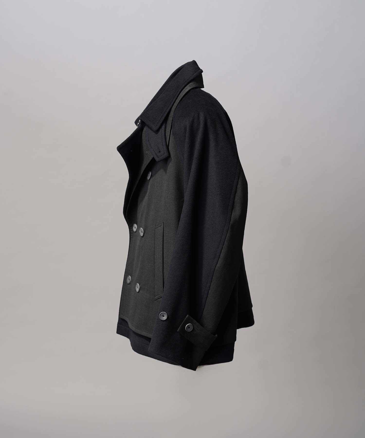 Layering Double Breasted Prime-Over Short Coat