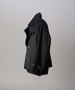 Layering Double Breasted Prime-Over Short Coat