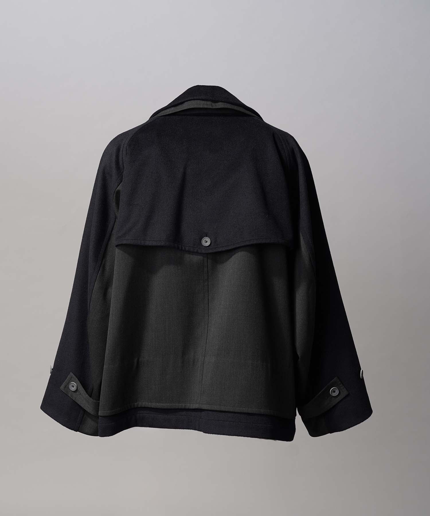 Layering Double Breasted Prime-Over Short Coat