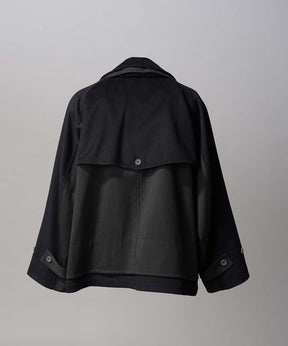 Layering Double Breasted Prime-Over Short Coat