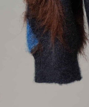 Gradation Short Length Prime-Over V-Neck Knit Pullover