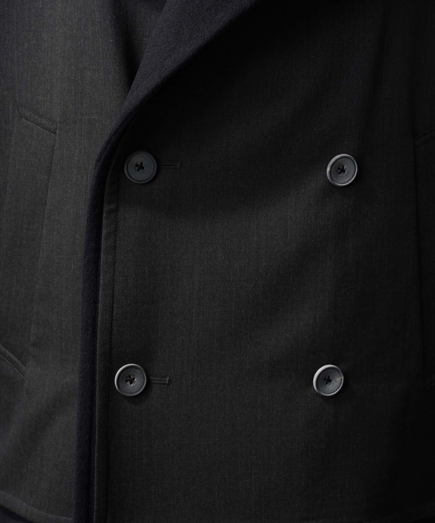 Layering Double Breasted Prime-Over Short Coat