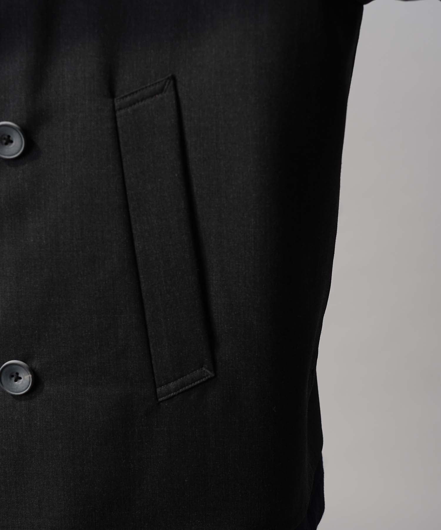 Layering Double Breasted Prime-Over Short Coat