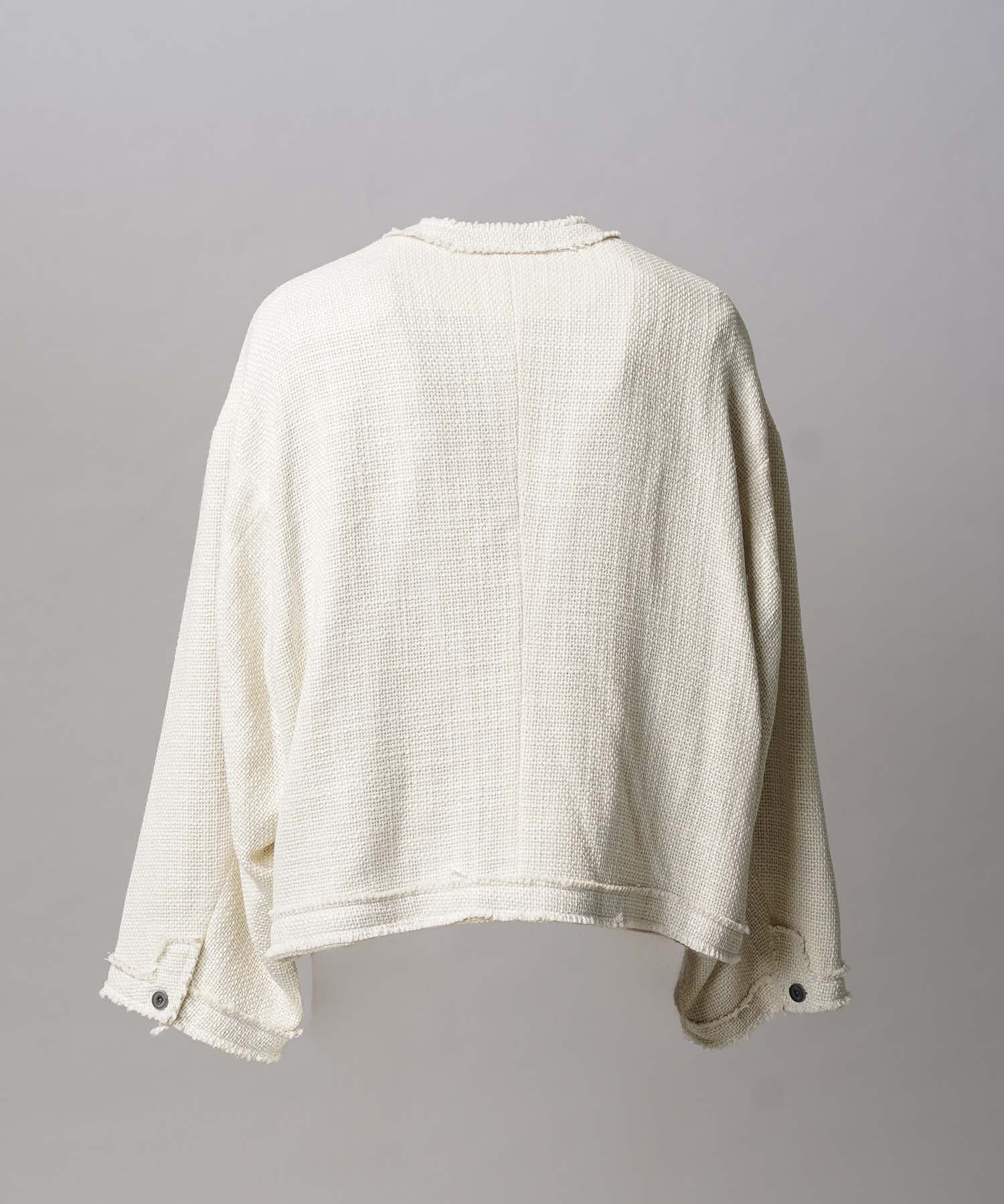 [25AW PRE-ORDER] Collarless Tweed Jacket