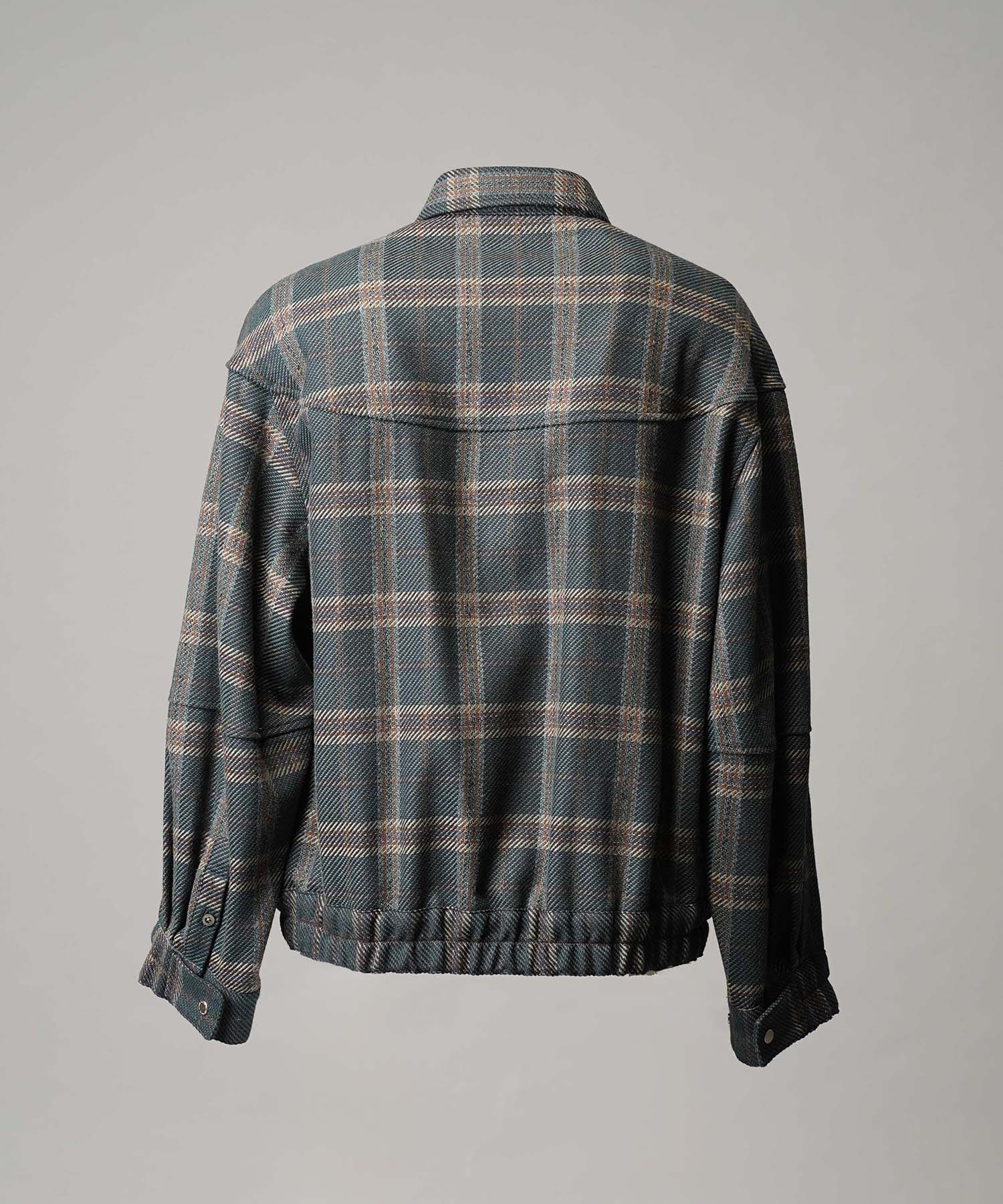 [Sale starts at 12:00 pm on Saturday, September 13th] [Italian Dead Stock Fabric] Prime-Over Curved Shirts Blouson