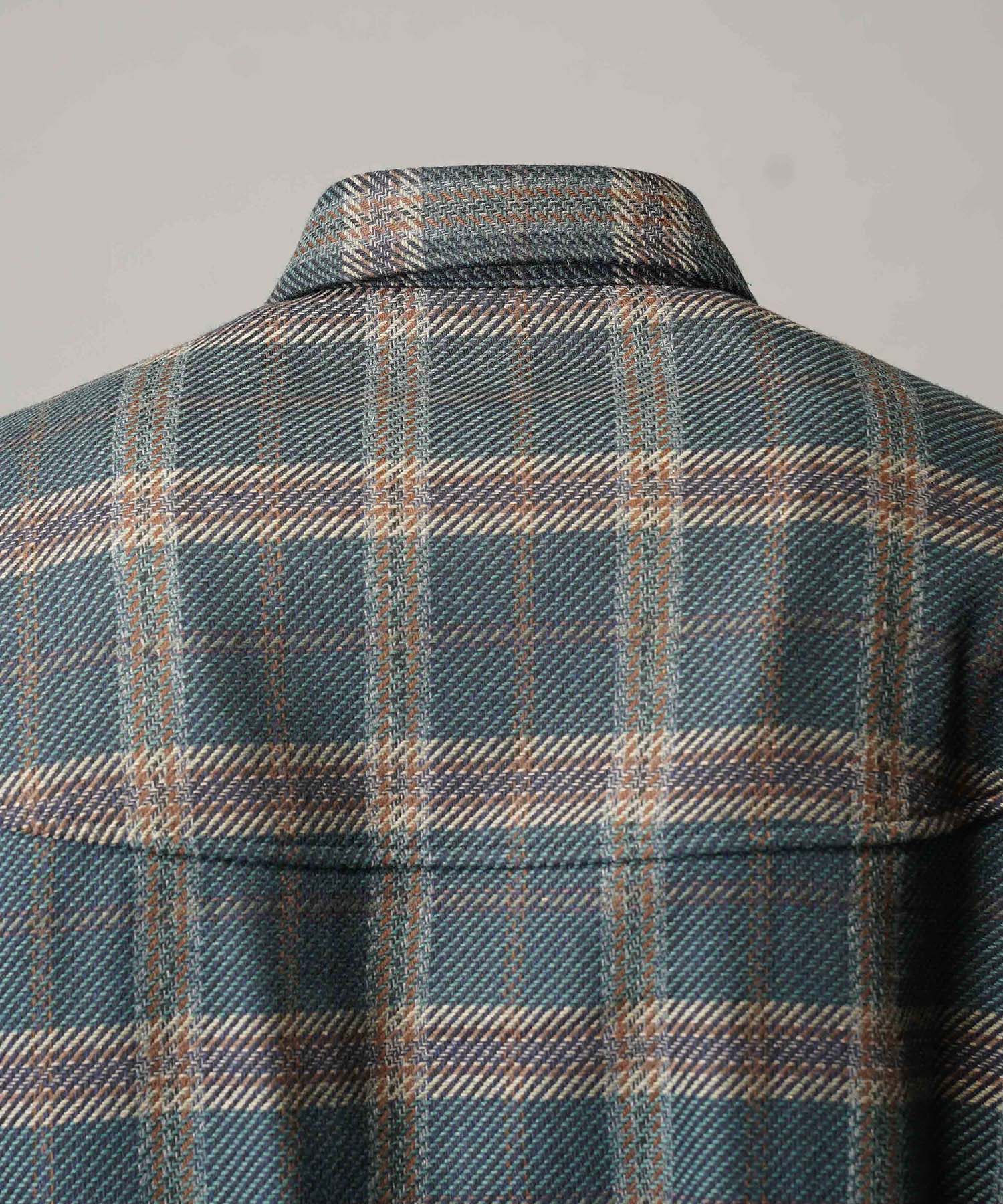 [Sale starts at 12:00 pm on Saturday, September 13th] [Italian Dead Stock Fabric] Prime-Over Curved Shirts Blouson