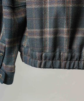 [Sale starts at 12:00 pm on Saturday, September 13th] [Italian Dead Stock Fabric] Prime-Over Curved Shirts Blouson