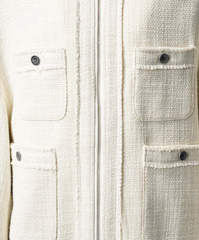[25AW PRE-ORDER] Collarless Tweed Jacket