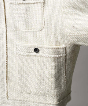[25AW PRE-ORDER] Collarless Tweed Jacket