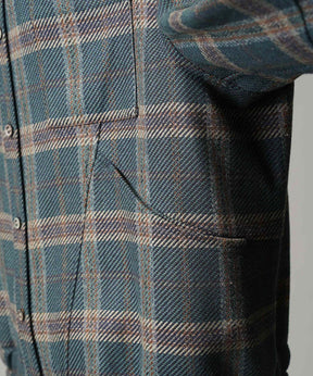 [Sale starts at 12:00 pm on Saturday, September 13th] [Italian Dead Stock Fabric] Prime-Over Curved Shirts Blouson