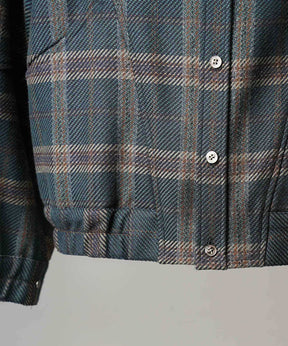 [Sale starts at 12:00 pm on Saturday, September 13th] [Italian Dead Stock Fabric] Prime-Over Curved Shirts Blouson