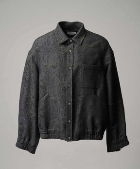 [Sale starts at 12:00 pm on Saturday, September 13th] [Italian Dead Stock Fabric] Prime-Over Curved Shirts Blouson