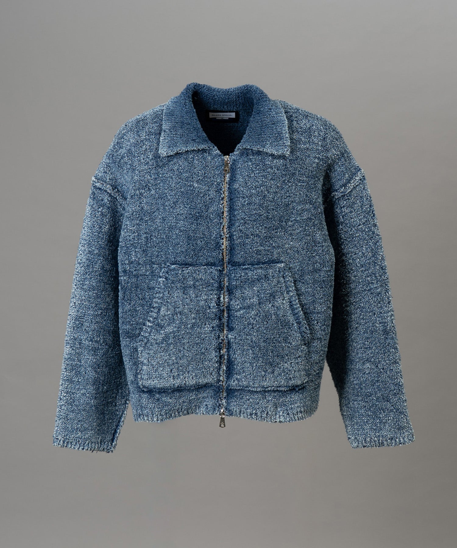 [25AW PRE-ORDER] Fade Yarn Prime-Over Full Zip Knit