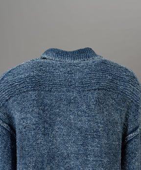 [25AW PRE-ORDER] Fade Yarn Prime-Over Full Zip Knit